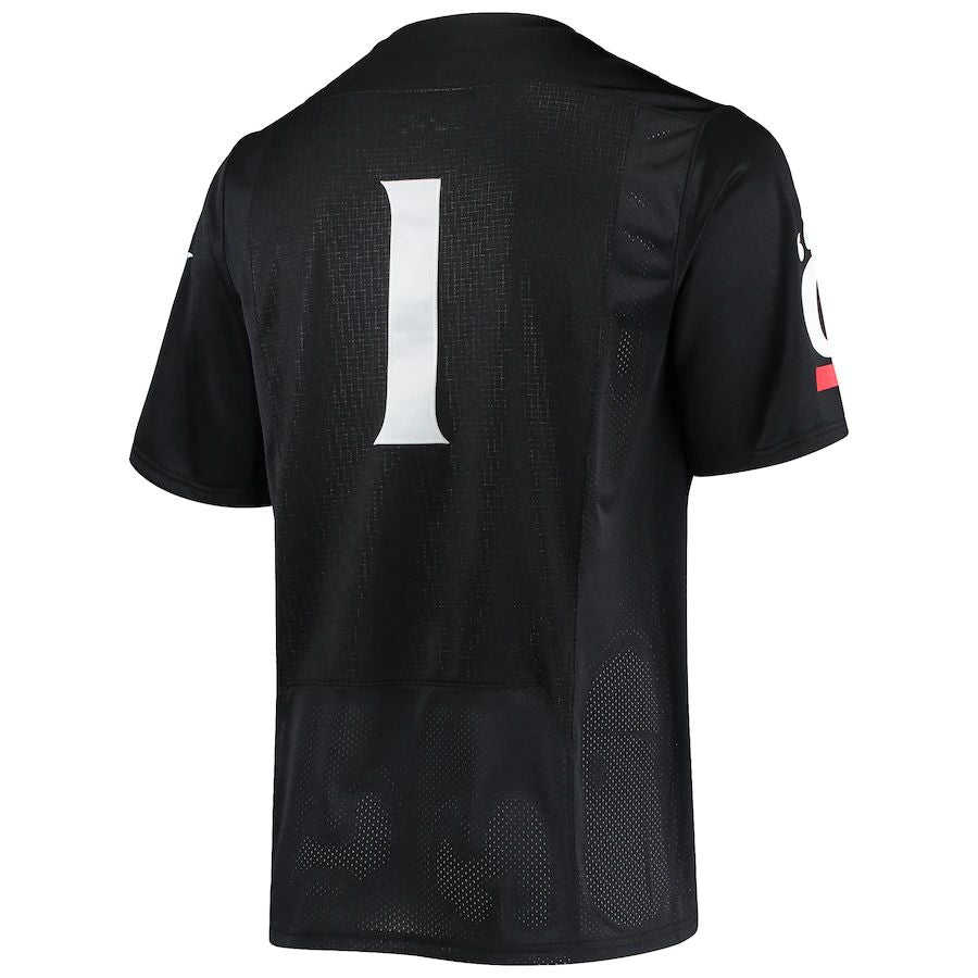 #1 C.Bearcats Under Armour Team Premier Football Jersey Black Stitched American College Jerseys