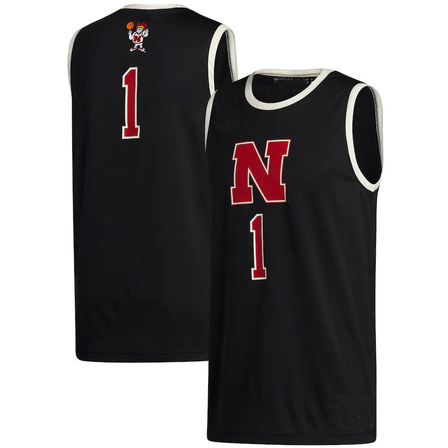 #1 N.Huskers Swingman Jersey Black Stitched American College Jerseys