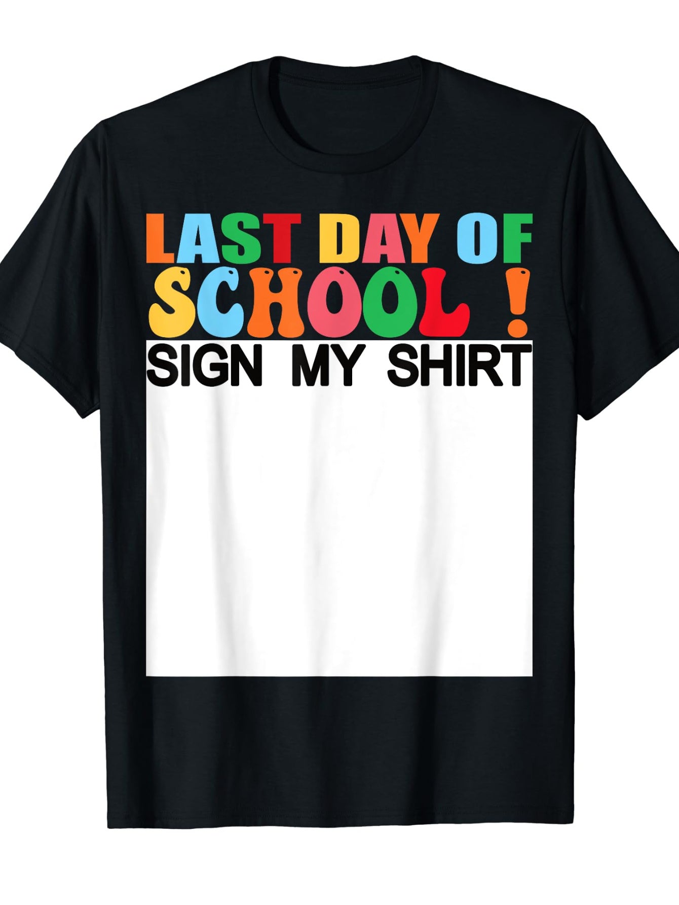 "Last Day of School" Vintage Graphic Men's Custom Shirt T-Shirt